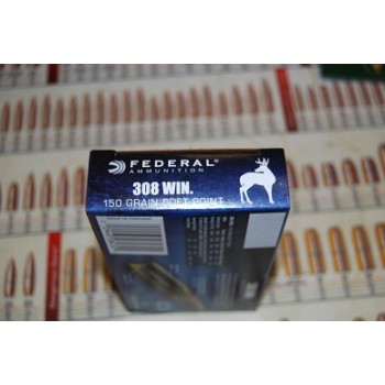 .308 Federal 150gr Soft Point - Box of 20 .308 Federal 150gr Soft Point - Box of 20